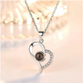 Hidden Memory Projection Silver Necklace – A Romantic Keepsake Gift