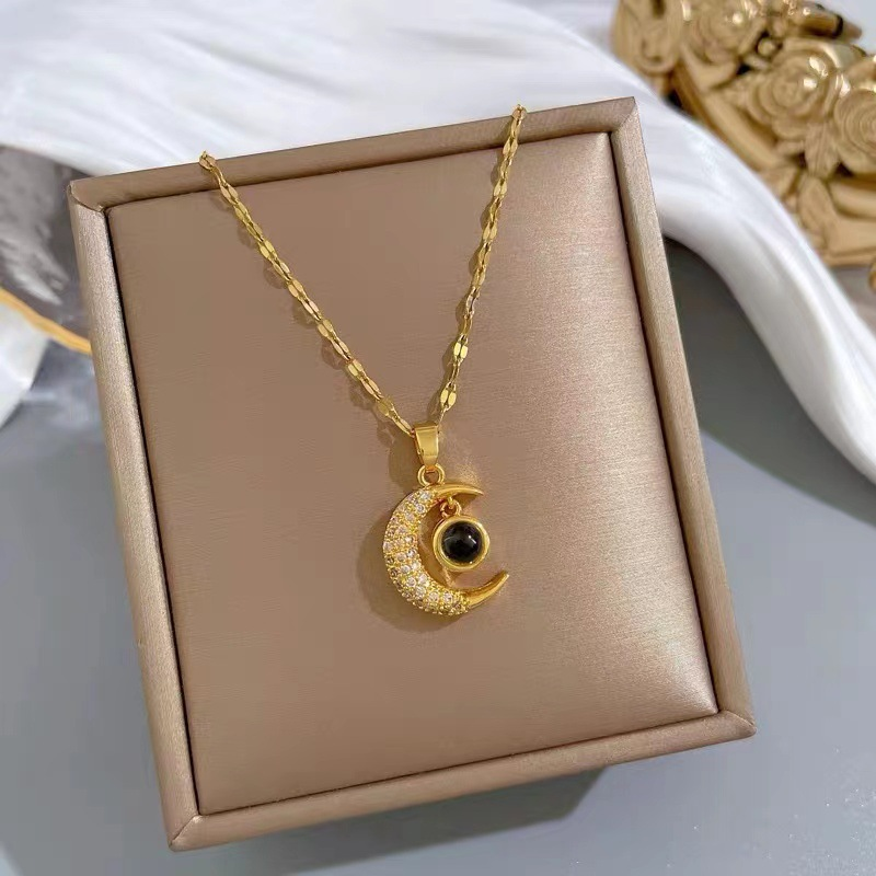 Hidden Memory Projection Silver Necklace – A Romantic Keepsake Gift
