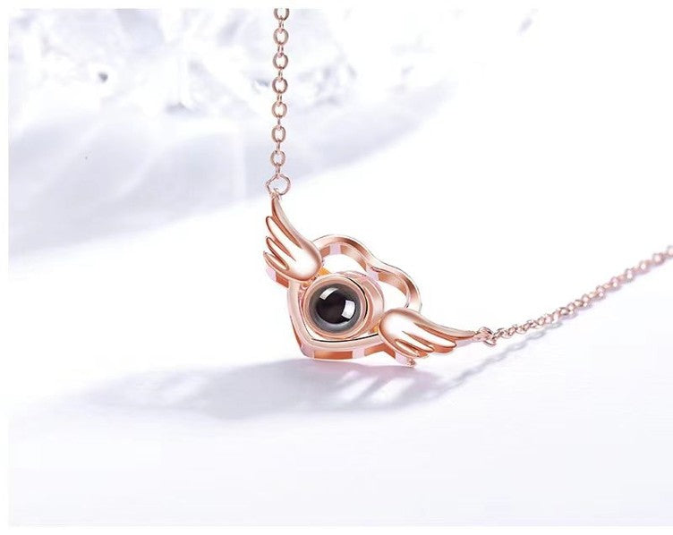 Hidden Memory Projection Silver Necklace – Keepsake Gift