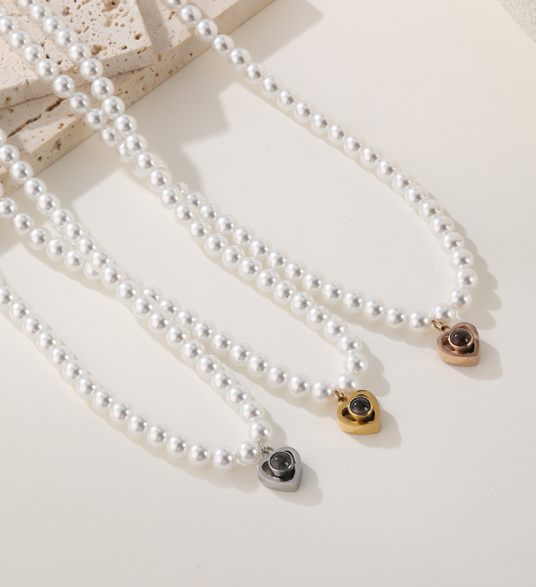 Hidden Memory Projection Necklace – A Romantic Keepsake Gift