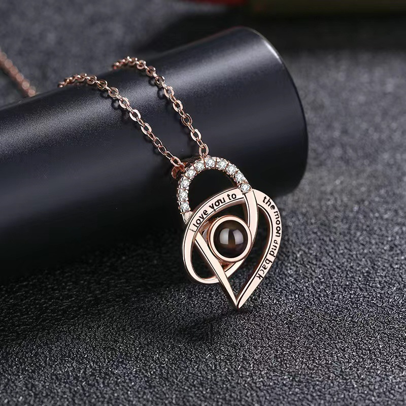 Hidden Memory Projection Silver Necklace – A Romantic Keepsake Gift