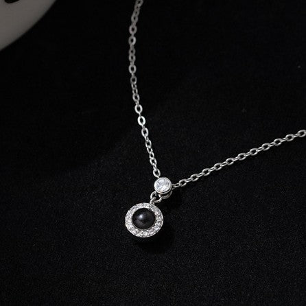 Hidden Memory Projection Silver Necklace – Keepsake Gift