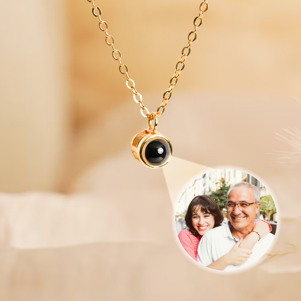 Hidden Memory Projection Silver Necklace – Keepsake Gift