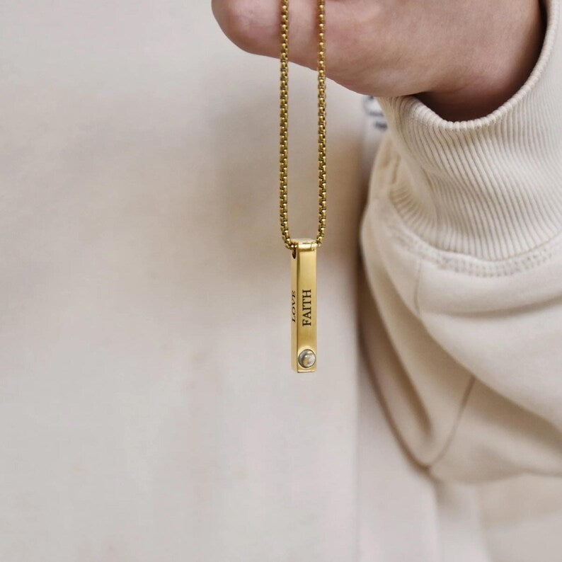 Hidden Memory Projection Necklace – A Romantic Keepsake Gift