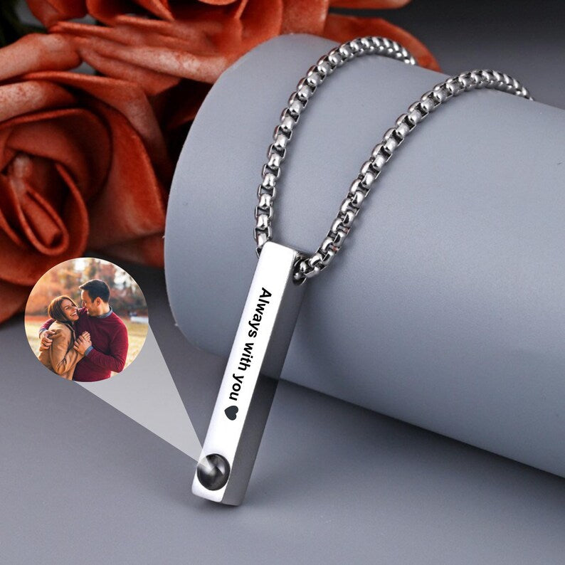 Hidden Memory Projection Necklace – A Romantic Keepsake Gift
