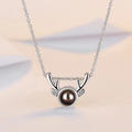Hidden Memory Projection Silver Necklace – A Romantic Keepsake Gift
