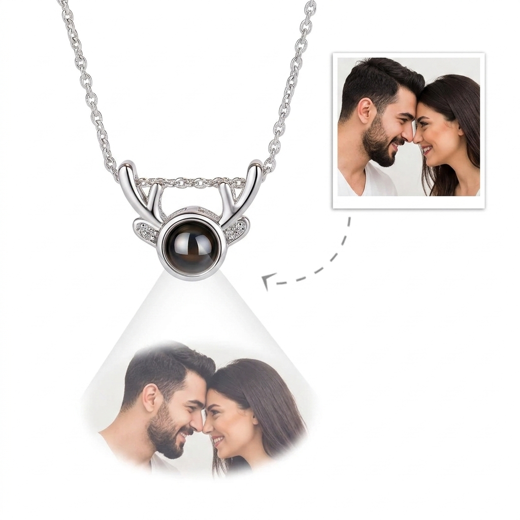 Hidden Memory Projection Silver Necklace – A Romantic Keepsake Gift