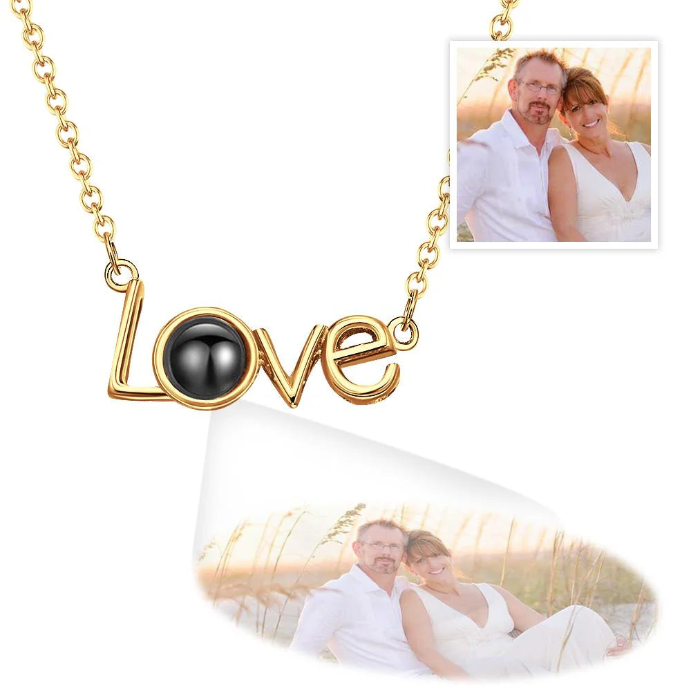 Hidden Memory Projection Silver Necklace – Keepsake Gift