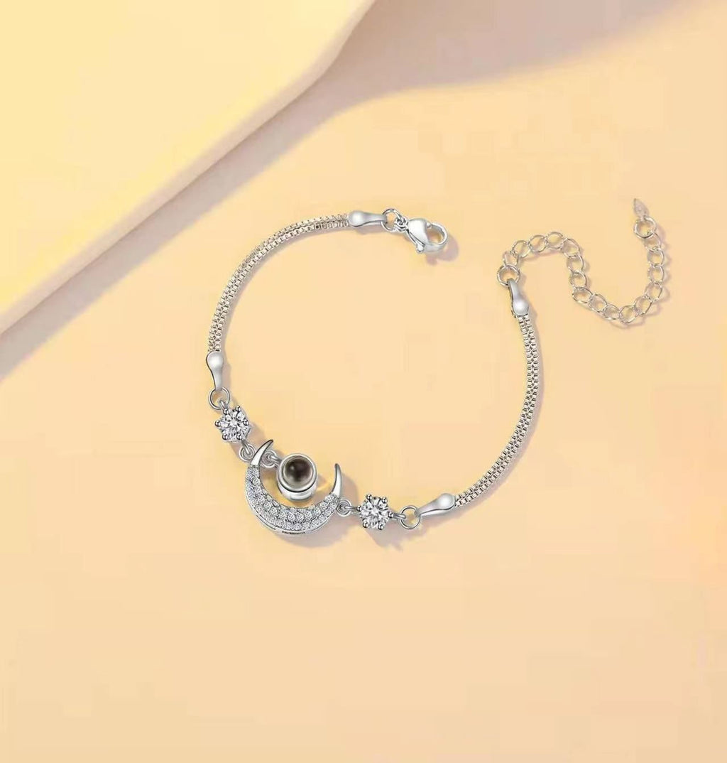 Hidden Memory Projection Silver Bracelet– A Romantic Keepsake Gift