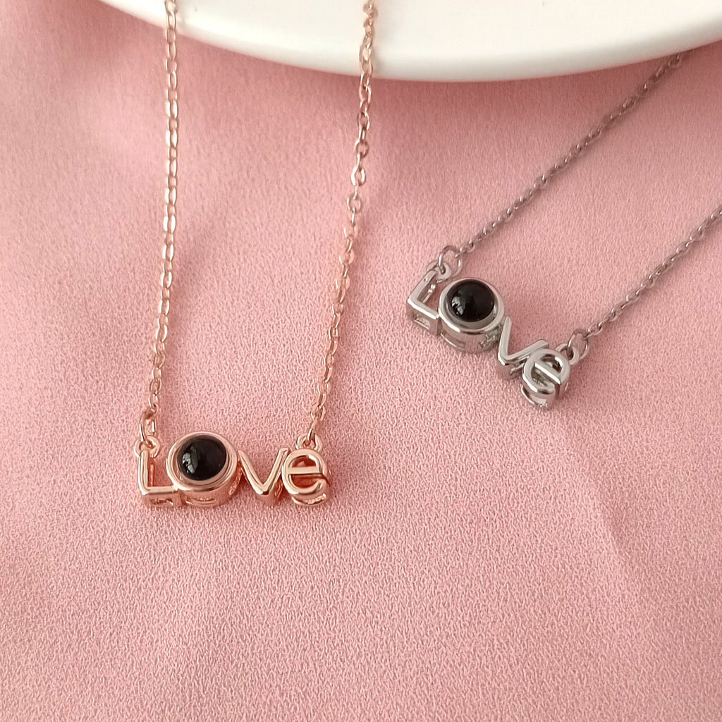 Hidden Memory Projection Silver Necklace – Keepsake Gift