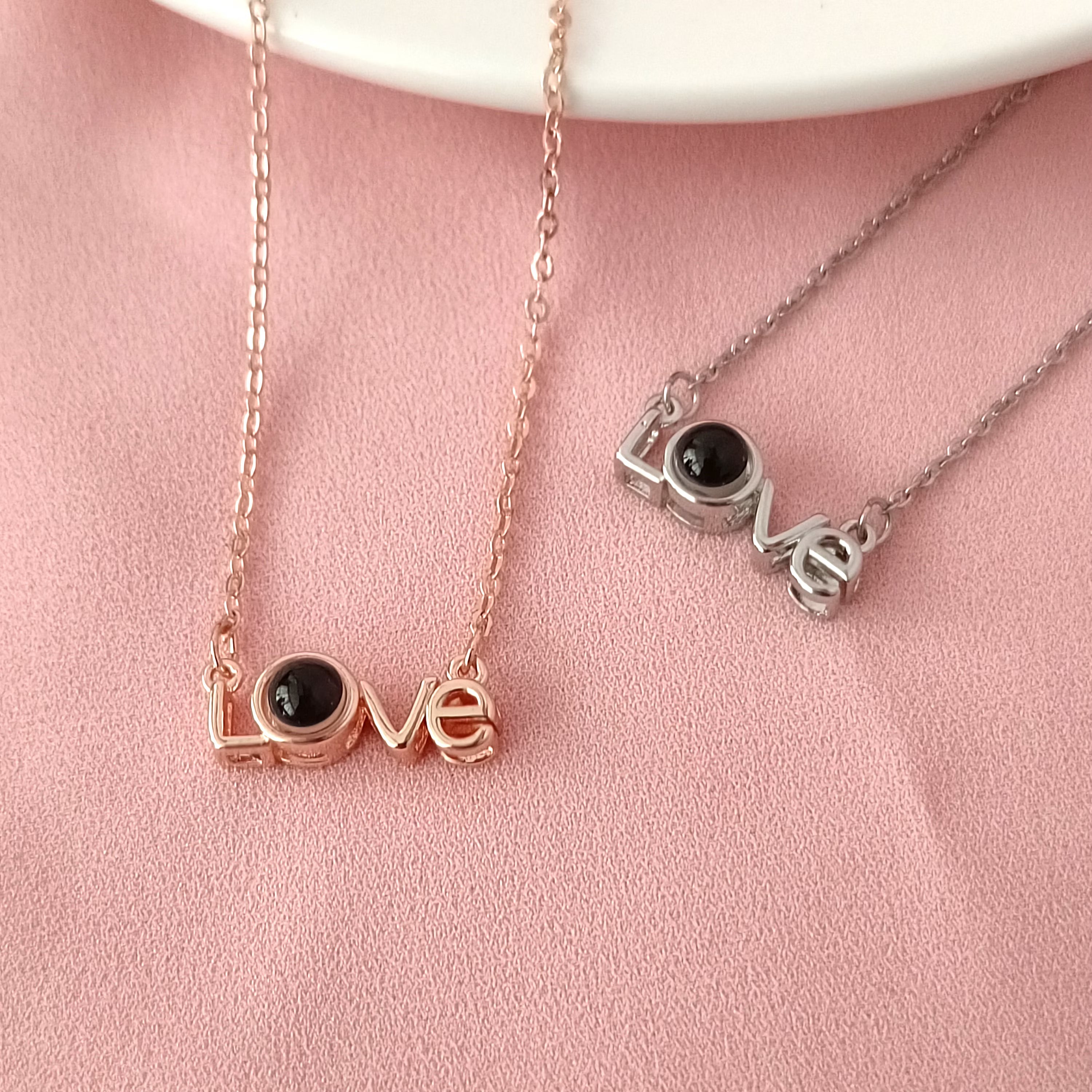Hidden Memory Projection Silver Necklace – Keepsake Gift
